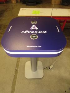 MOD-1462 Charging Table with Wireless Charging Pads, Vinyl Graphics, and Programmed RGB Lights